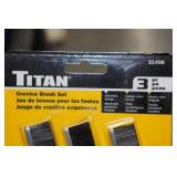 Titan Crevice & Brake Caliper Brush Sets and Steel Wire Brush