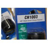 Grey Pneumatic Spring Retainers - CH898, CH199 & .401 Shank Quick Change Retainer CH1003
