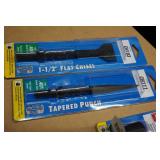 Grey Pneumatic 1-1/2" Flat Chisel, Tapered Punch & Spring Retainer CH989