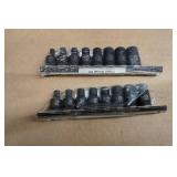 Grey Pneumatic 1/4" Drive External Star Impact Socket Sets