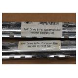 Grey Pneumatic 1/4" Drive External Star Impact Socket Sets