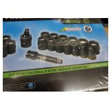 Grey Pneumatic 3/8" Drive 24-Piece Fractional & Metric Impact Socket Set