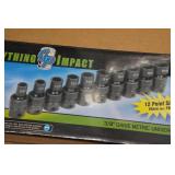 Grey Pneumatic 3/8" Drive 10-Piece Metric Universal Impact Set