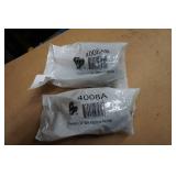 *2* Grey Pneumatic 1" Female x 3/4" Male Adapters with Pin Hole