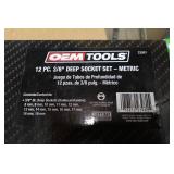 OEM Tools 12-Piece 3/8" Drive Metric Deep Socket Set -23981