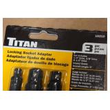 *2* Titan 3-Piece Locking Socket Adapter Sets