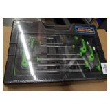 Astro Pneumatic 1025 9 Piece T-4 Handle SAE Hex Key Wrench Set