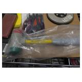 Assorted Tools - Compasses, File Brush, Hammer