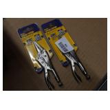*2* Irwin Vise Grip 4LN Long Reach Locking Pliers