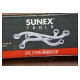 *2* Sunex 9940M 5 Piece Metric S-Style Wrench Sets