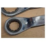 Lang Tools Flat Ratcheting Wrenches - 2" & 1-7/16"