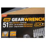GearWrench 51-Piece SAE/Metric Socket Set - 1/4" Drive - 90T
