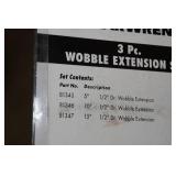 GearWrench 1/2" Drive 3-Piece Wobble Extension Set