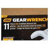 GearWrench 11-Piece 3/8" Drive SAE Crowfoot Wrench Set