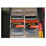 GearWrench 3-Piece Socket Rail Sets & Replacement Socket Clips