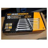 GearWrench 16-Piece Metric Flex-Head Ratcheting Wrench Set