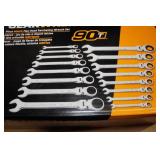 GearWrench 16-Piece Metric Flex-Head Ratcheting Wrench Set