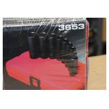 Sunex 3653 3/8" Drive 8 Piece Metric Deep Impact Socket Set