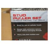 Sunex 8804M 1/2" Drive Metric 4 Piece Stud Puller Set