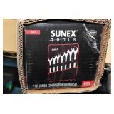 Sunex 9707A 7 Piece SAE Jumbo Combination Wrench Set