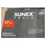 *2* Sunex 9720A 1/2" Drive 7 Piece SAE Jumbo Crowfoot Wrench Sets