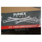 Sunex 9915A 14 Piece SAE V-Groove Combination Wrench Set