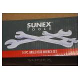 Sunex 9914MA 14 Piece Metric Angle Head Wrench Set