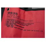 *3* Sunex 9935 5 Piece SAE Half Moon Wrench Sets
