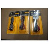 *3* Fluke TL40 Retractable Tip Test Lead Sets