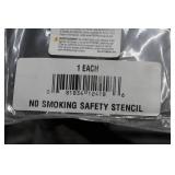 No Smoking Safety Stencil