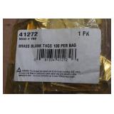 Stainless and Brass Blank Tags