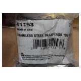 Stainless and Brass Blank Tags