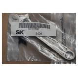 Assorted S-K Tools - Ratchet, Adjustable Wrench, Sliding T-Handle