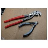 Knipex Precision Diagonal Electronic Cutter and Raptor Adjustable Pliers
