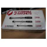 EZ Red Set of 3 Extendable Ratchets