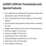 Omega Lift 41000C Transmission Jack