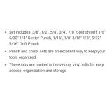 *2* Aurora TLZ434 14-Piece Punch and Chisel Sets