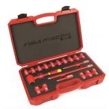 Titan 19-Piece VDE Insulated Metric Socket Set - 3/8" Drive