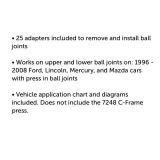 OTC 6529-3 Ford Auto Ball Joint Service Set