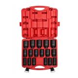 Sunex 4686 3/4" Drive 17 Piece Metric Deep Impact Socket Set