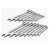 S-K 87018 18 Piece Combination Wrench Set - SAE and Metric