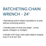 *5* OTC 6969 24" Ratcheting Chain Wrenches
