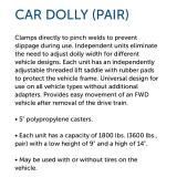 OTC 1572 Car Dolly Set - 1,800lb Each