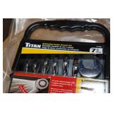 Titan 7-Piece SAE Ratcheting Combo Wrench Set