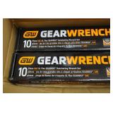*2* GearWrench 10-Piece SAE XL Flex Gear Box Ratcheting Wrench Set