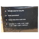 Sunex 5699 1" Drive 9 Piece SAE Jumbo Wheel Service Impact Socket Set