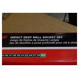 Milton 1300-SS-07 14 Piece Metric 1/2" Drive Deep Impact Sockets