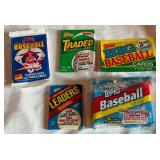 5 Packs of Various Baseball Cards 1989-1992
