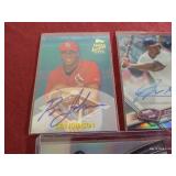 (5) Baseball Autographed Cards