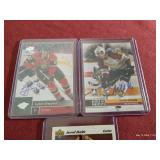 (3) In Person Autographed Hockey Cards